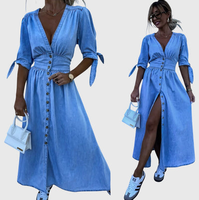 Sophia™ | Elegant Denim Dress